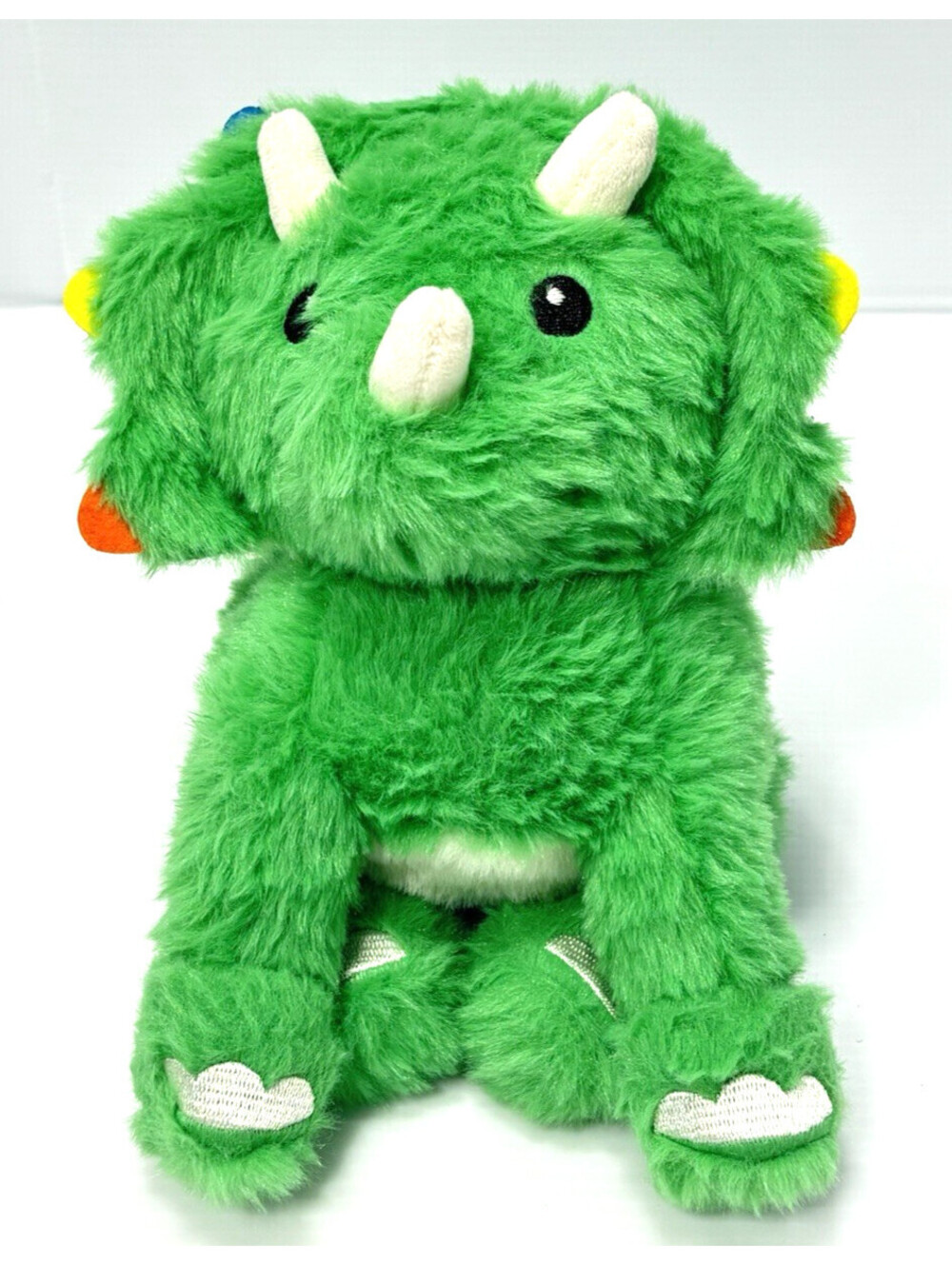 Scented Green Triceratops Dinosaur Plush Lavender Scented Weighted Stuffed Toy